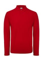 Heren Polo Lange Mouw B&C ID.001 Red